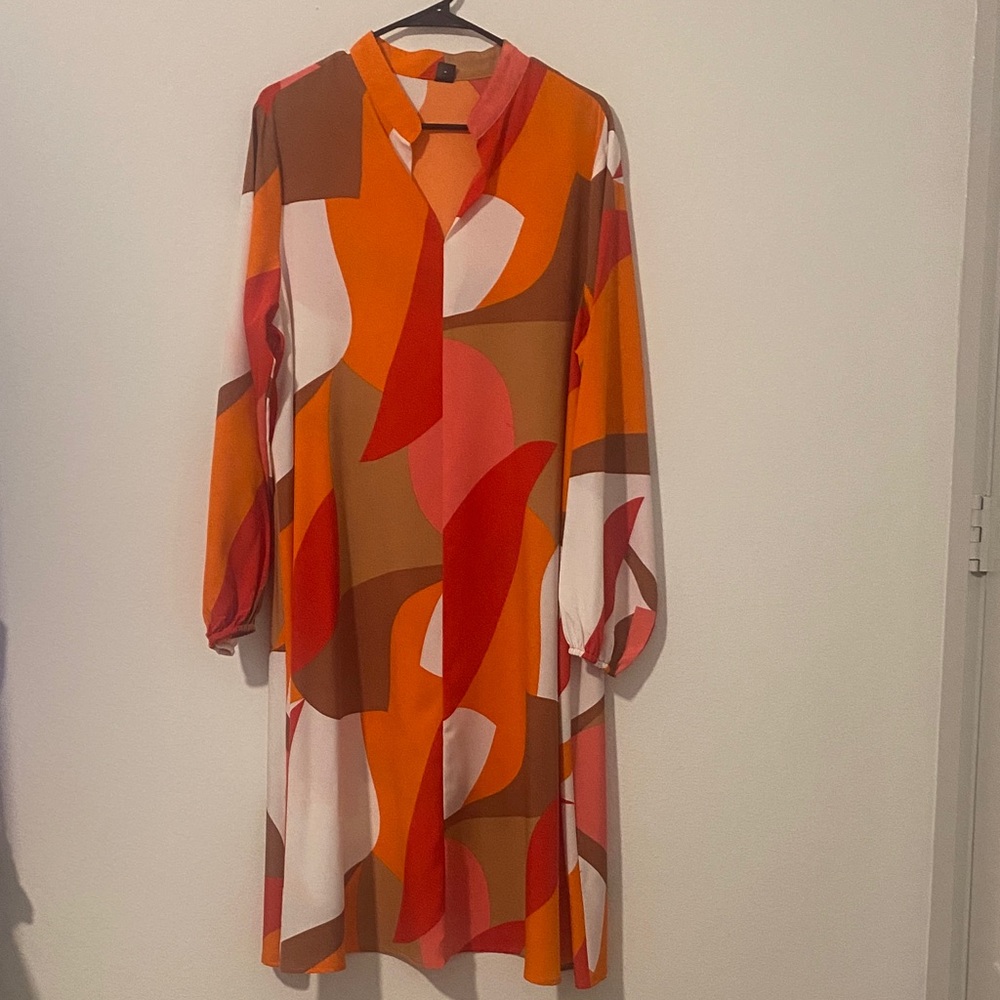 SHEIN Multicolor Long Sleeve Dress